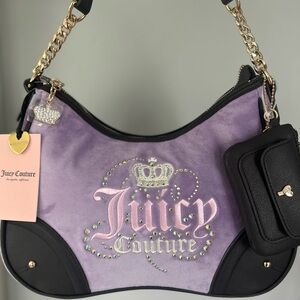 Juicy Couture Dreamy Shoulder Bag - Lavender/Chocolate